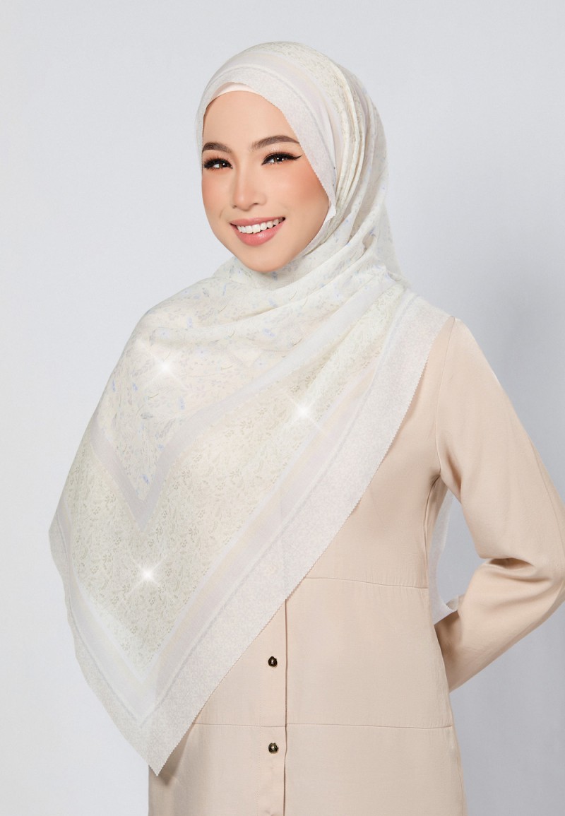 SHAWL LUNARIA VOILE LASERCUT DIAMOND