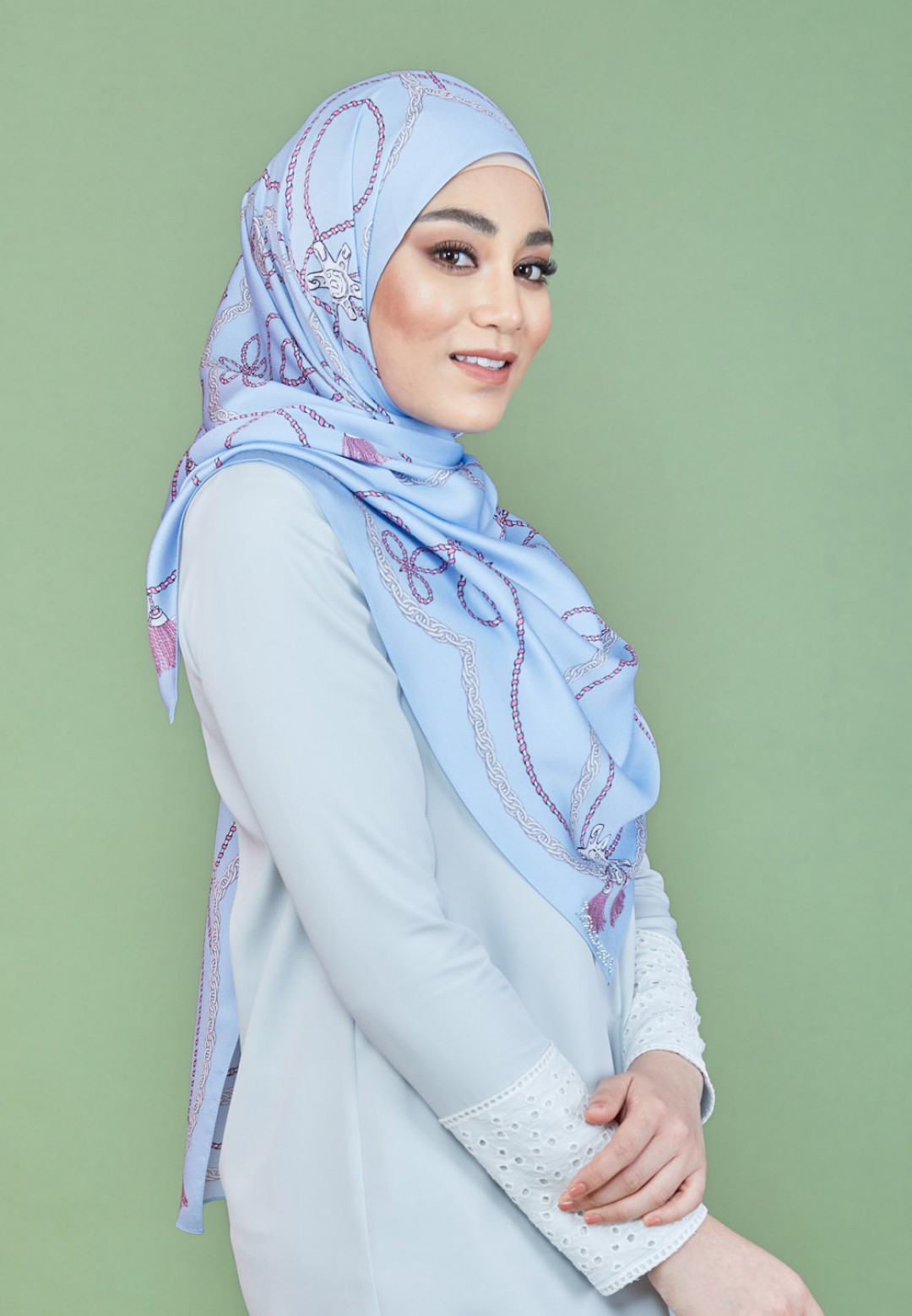 SHAWL TWIN TASSEL PTD 219