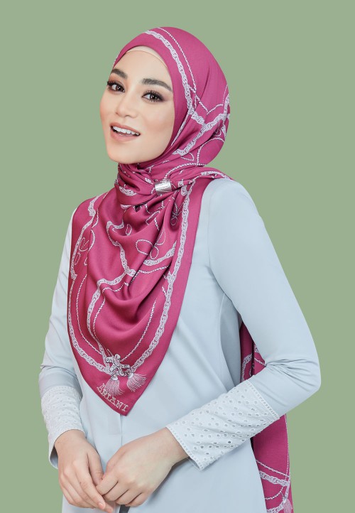 SHAWL TWIN TASSEL PTD 219