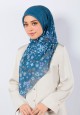 SQ FAREAH VOILE LASERCUT IN MIDNIGHT BLUE