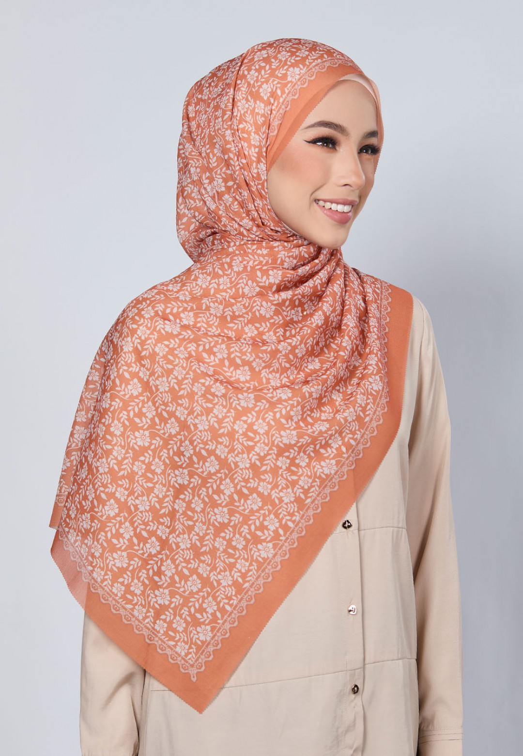 SHAWL DALIA VOILE LASERCUT