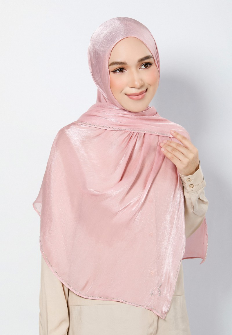 SHAWL GLISTEN SILK PLAIN DIAMOND