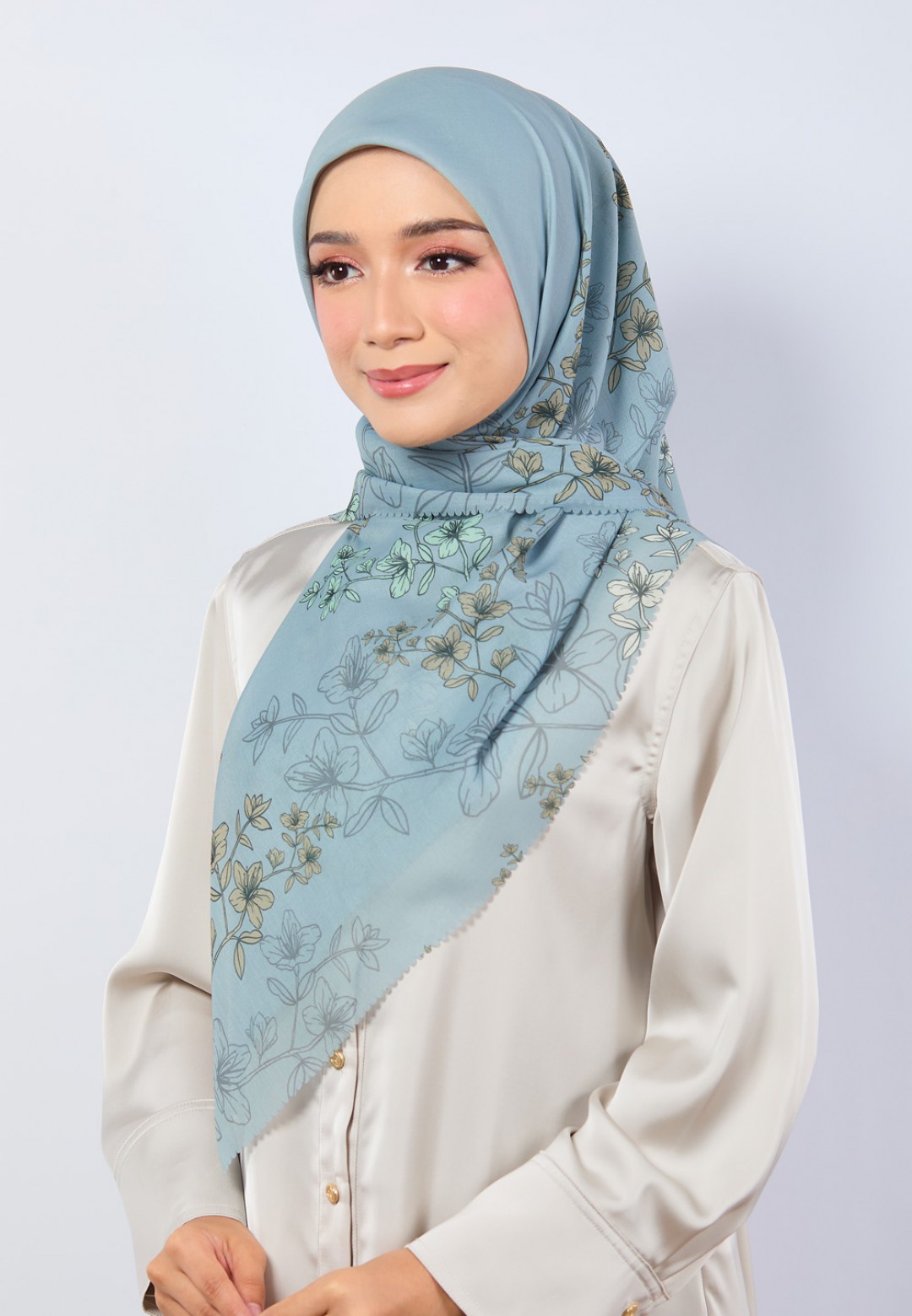 SQ SABINA VOILE PRINTED LASERCUT