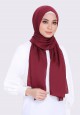 FLEECY  PASHMINA IN DARK MAROON