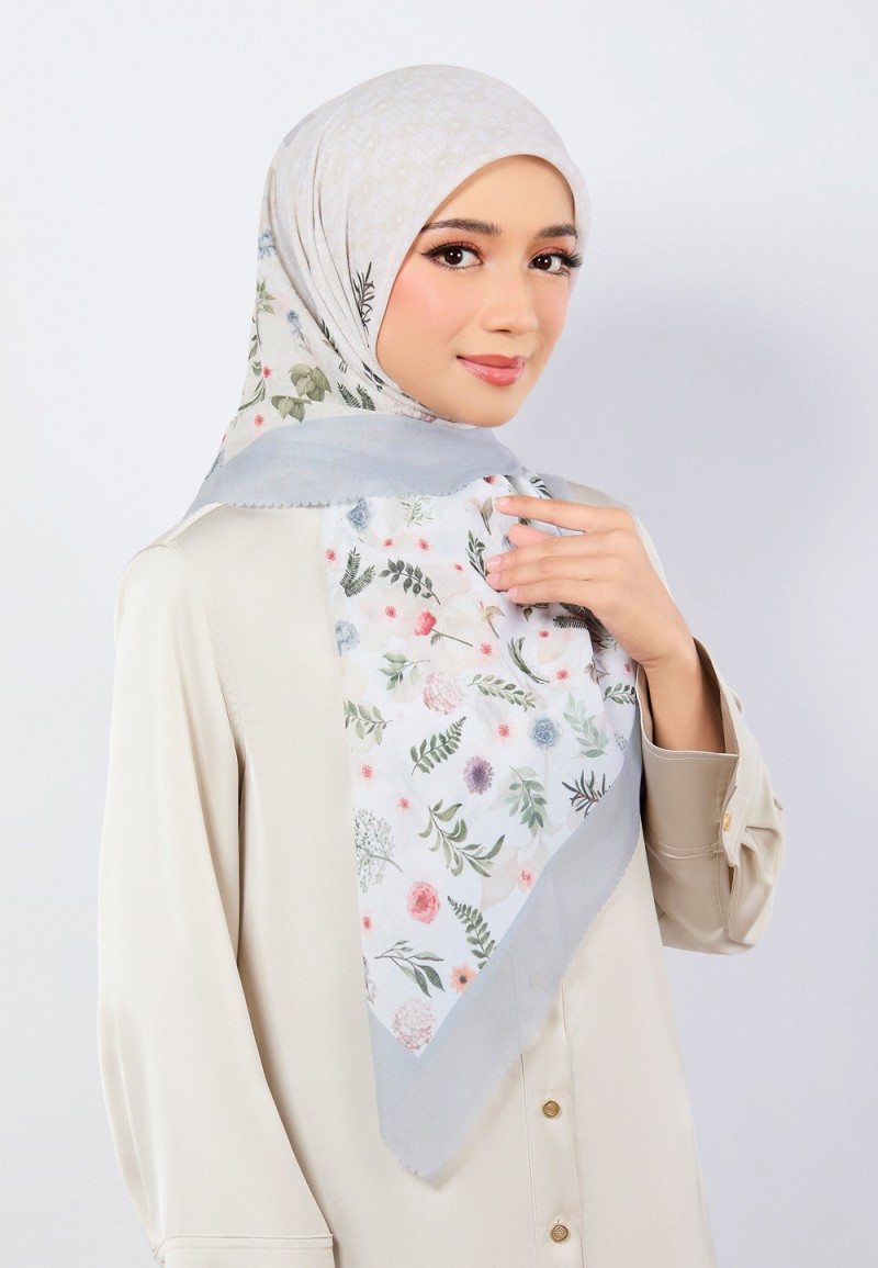 SQ SHARIEF VOILE PRINTED LASERCUT