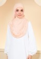 SHAWL JUITA EMBROIDERY IN PEACH PUFF